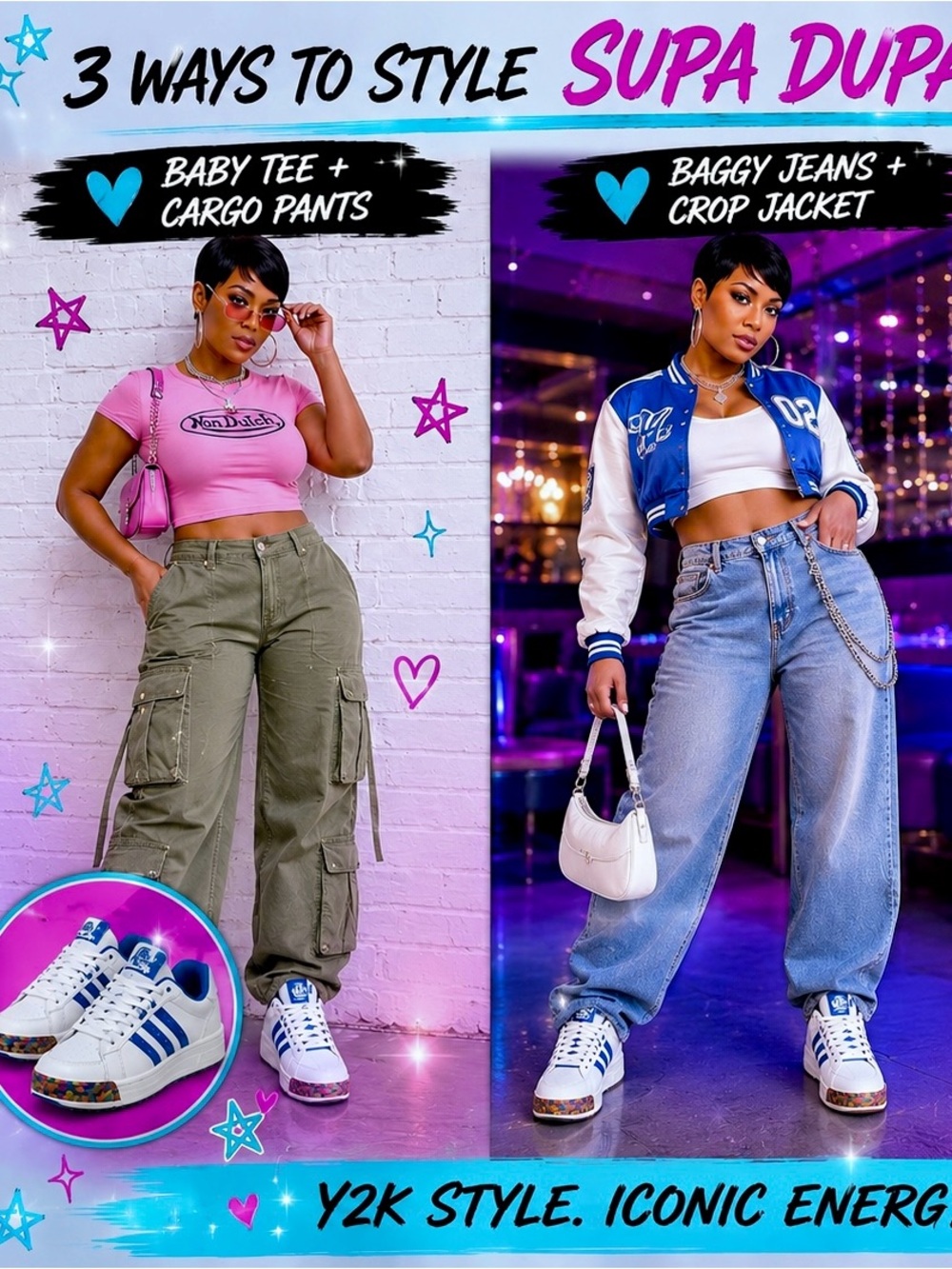 Adidas Respect M.E. Missy Elliott Sneakers White Blue Y2K Women’s SZ 8 - Picture 2 of 12